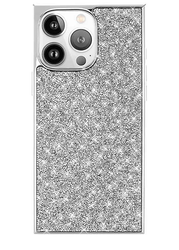Elite Collection - SQUARE® Silver Crystal Elegance iPhone Case - Image 7