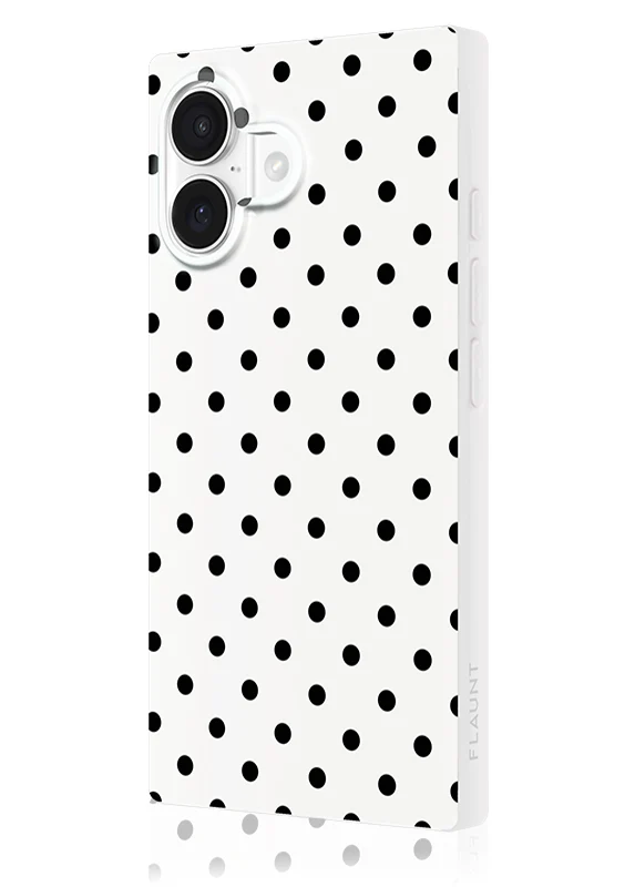 SQUARE® White Polka Dot iPhone Case - Image 14