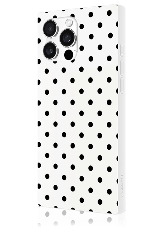 SQUARE® White Polka Dot iPhone Case - Image 20