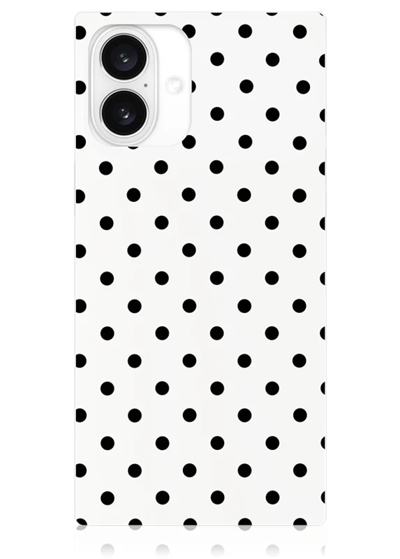 SQUARE® White Polka Dot iPhone Case - Image 25