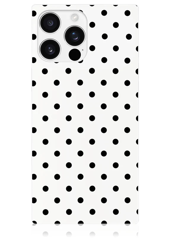 SQUARE® White Polka Dot iPhone Case - Image 31