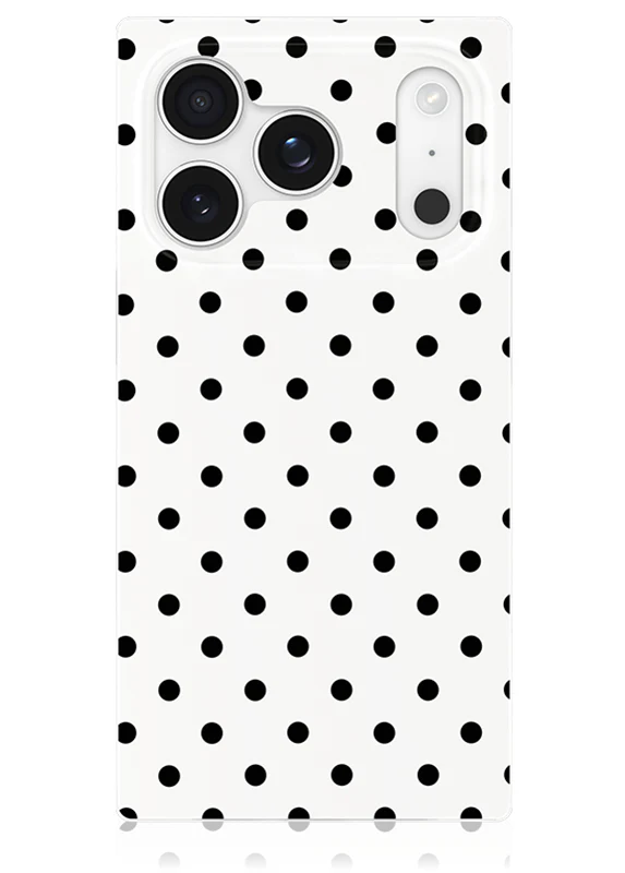 SQUARE® White Polka Dot iPhone Case - Image 7