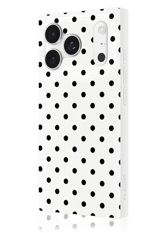 SQUARE® White Polka Dot iPhone Case - Image 8