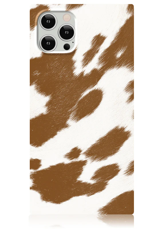 SQUARE® Tan Cow iPhone Case - Image 3
