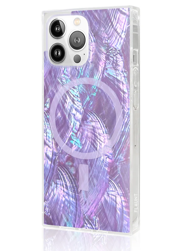 SQUARE® Violet Mother of Pearl iPhone Case - Image 40