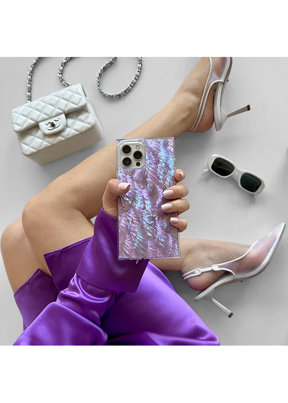SQUARE® Violet Mother of Pearl iPhone Case - Image 55